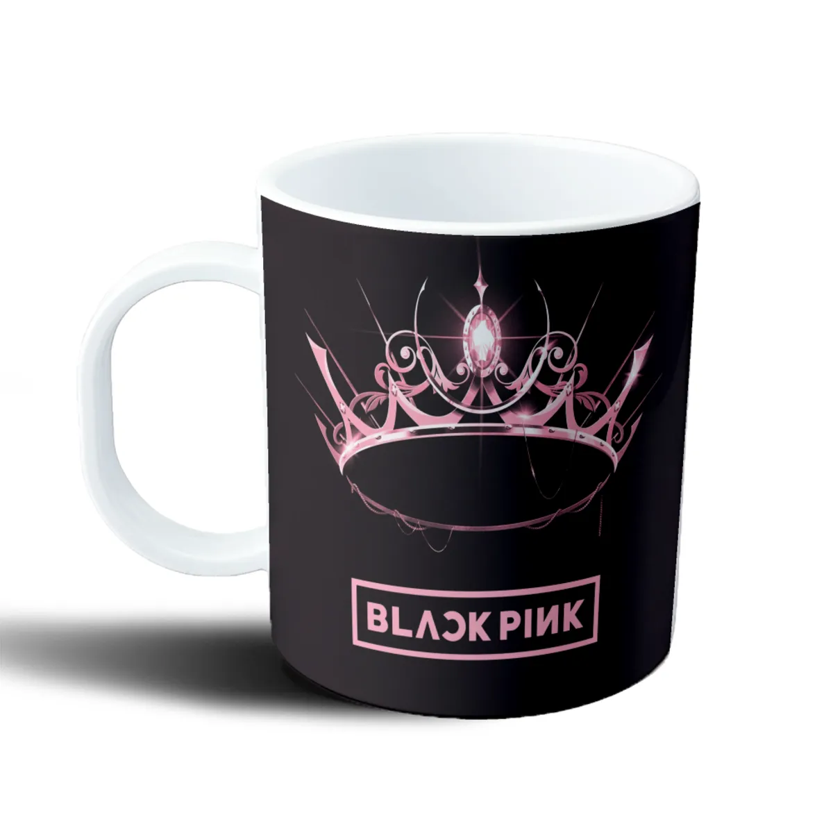 Taza de Plástico BlackPink Corona Rosa - vista 2