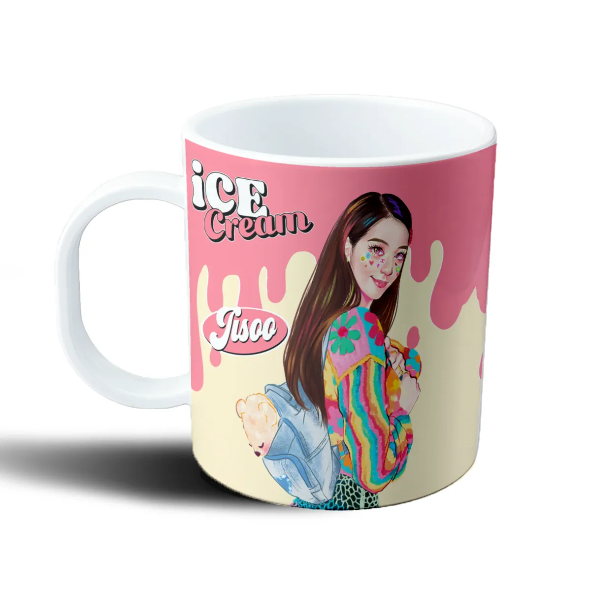 Taza de Plástico BlackPink Jisoo Ice Cream - vista 2