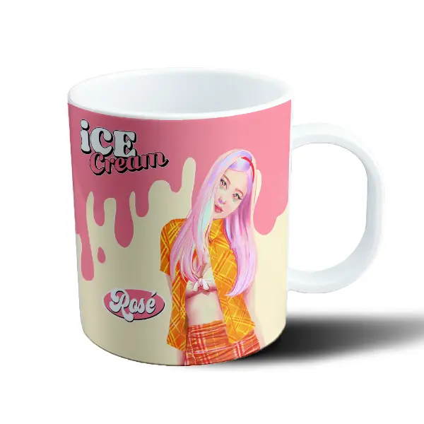 Taza de Plástico BlackPink Rosé Ice Cream