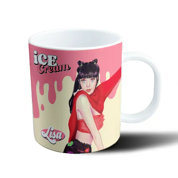 Taza de Plástico BlackPink Lisa Ice Cream