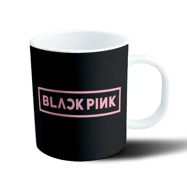 Taza de Plástico BlackPink Logo Rosa