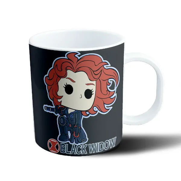 Taza de Plástico Black Widow Funko Pop Chibi