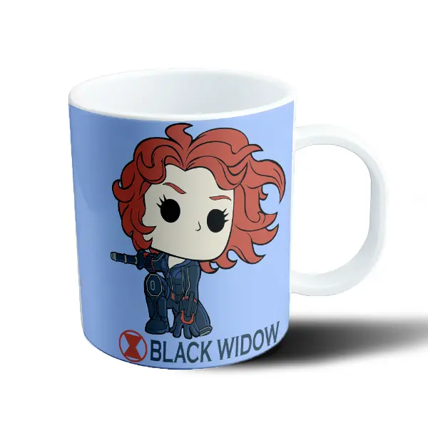 Taza de Plástico Black Widow Chibi Funko