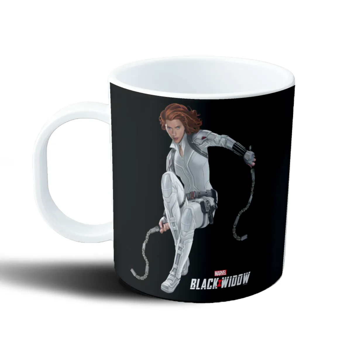 Taza de Plástico Black Widow Natasha Romanoff Traje Blanco - vista 2