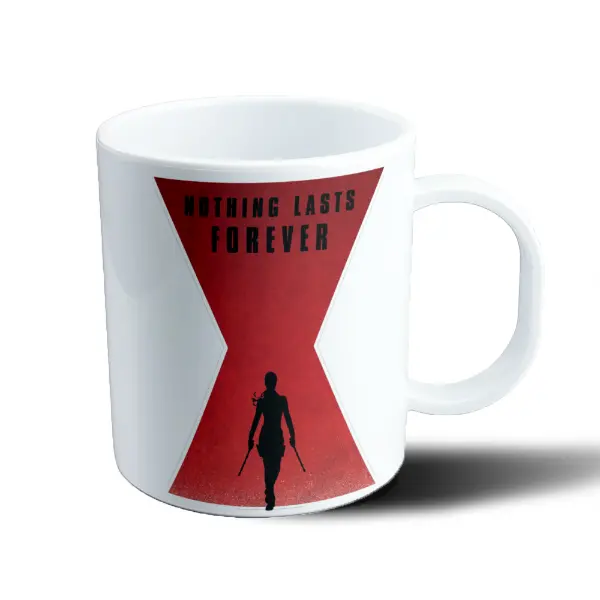 Taza de Plástico Black Widow Nothing Lasts Forever