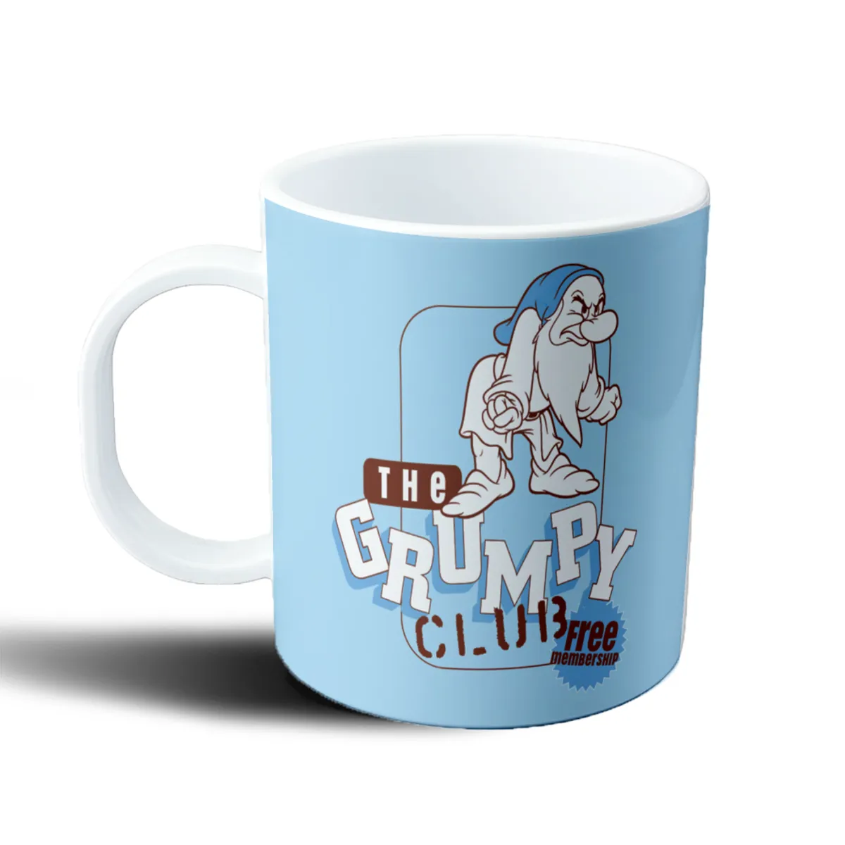 Taza de Plástico Blanca Nieves Gruñón The Grumpy Club - vista 2