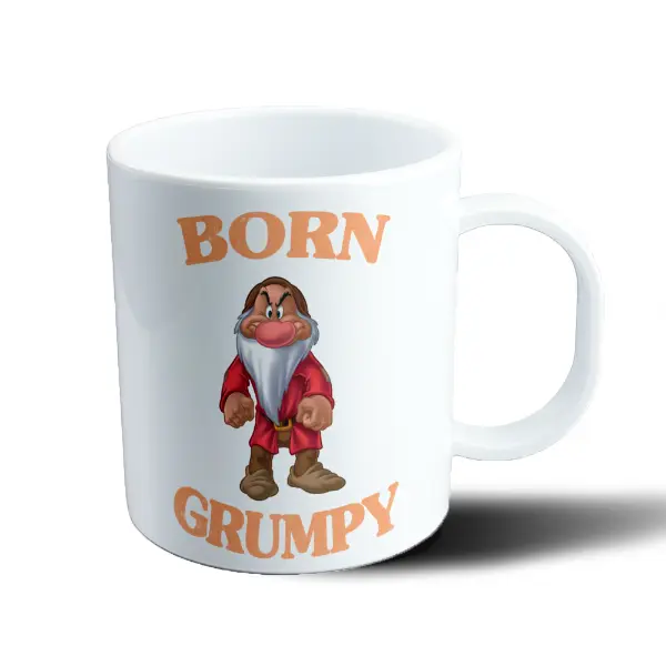 Taza de Plástico Blanca Nieves Born Grumpy Gruñón