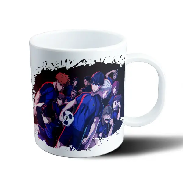 Taza de Plástico Blue Lock Equipo Azul Personajes