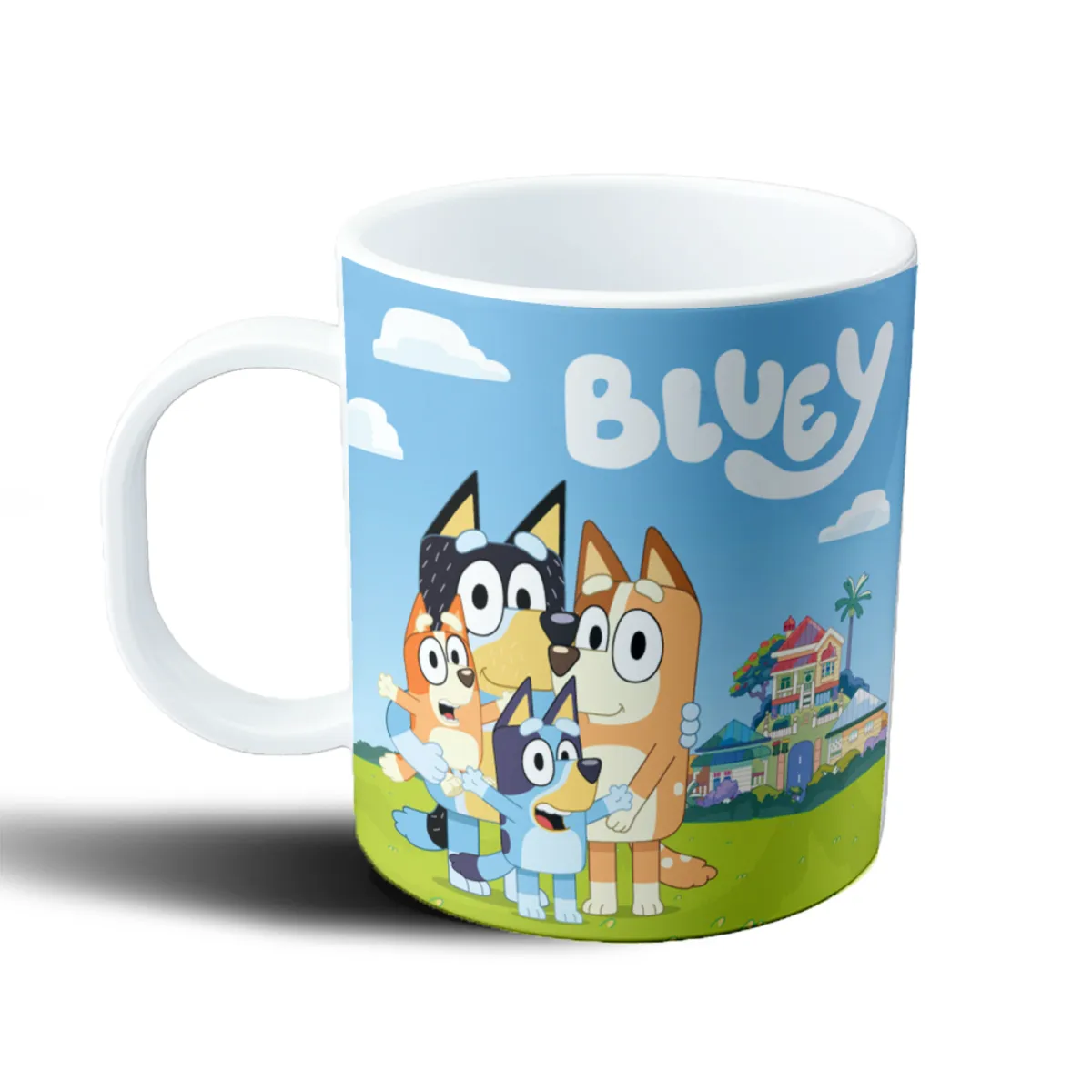 Taza de Plástico Bluey Familia en el Jardín - vista 2