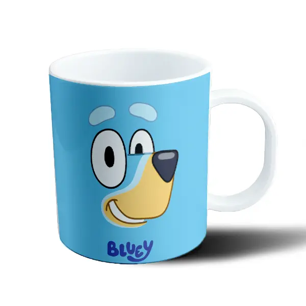 Taza de Plástico Bluey Cara de Bluey
