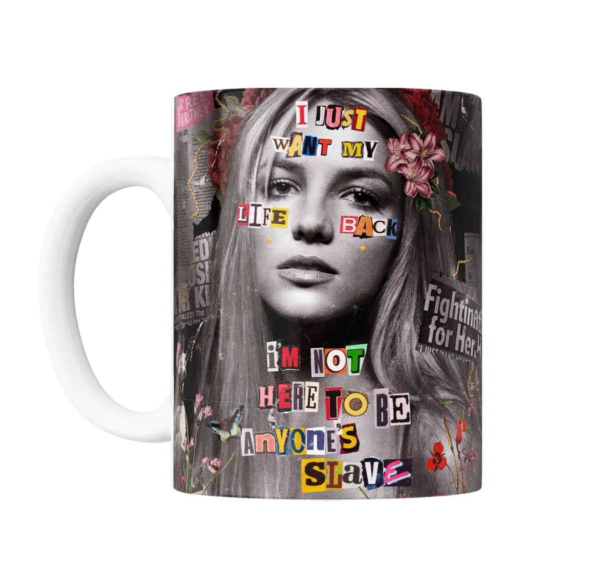 Taza de Cerámica Britney Spears I Just Want My Life Back Collage - vista 2