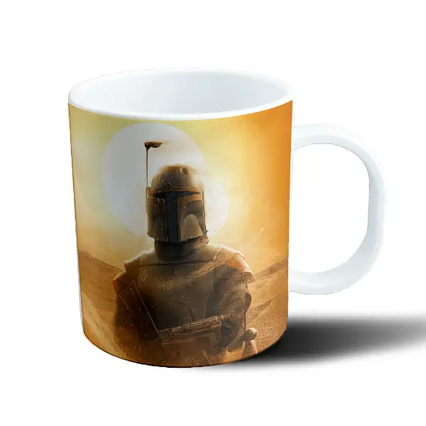Taza de Plástico Boba Fett Star Wars Desierto Atardecer