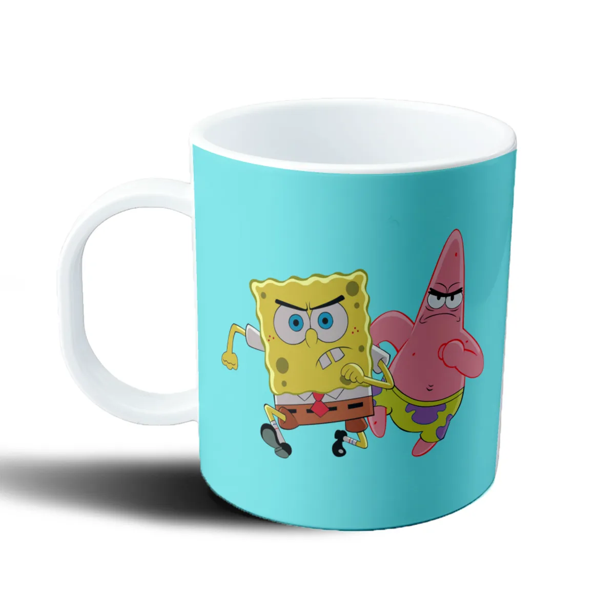 Taza de Plástico Bob Esponja y Patricio Enojados - vista 2