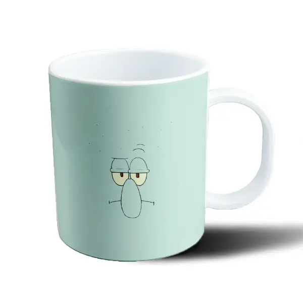 Taza de Plástico Bob Esponja Calamardo Cara