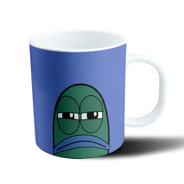 Taza de Plástico Bob Esponja Cara Aburrida Sceptic Fish