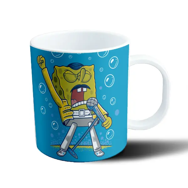 Taza de Plástico Bob Esponja Freddie Mercury