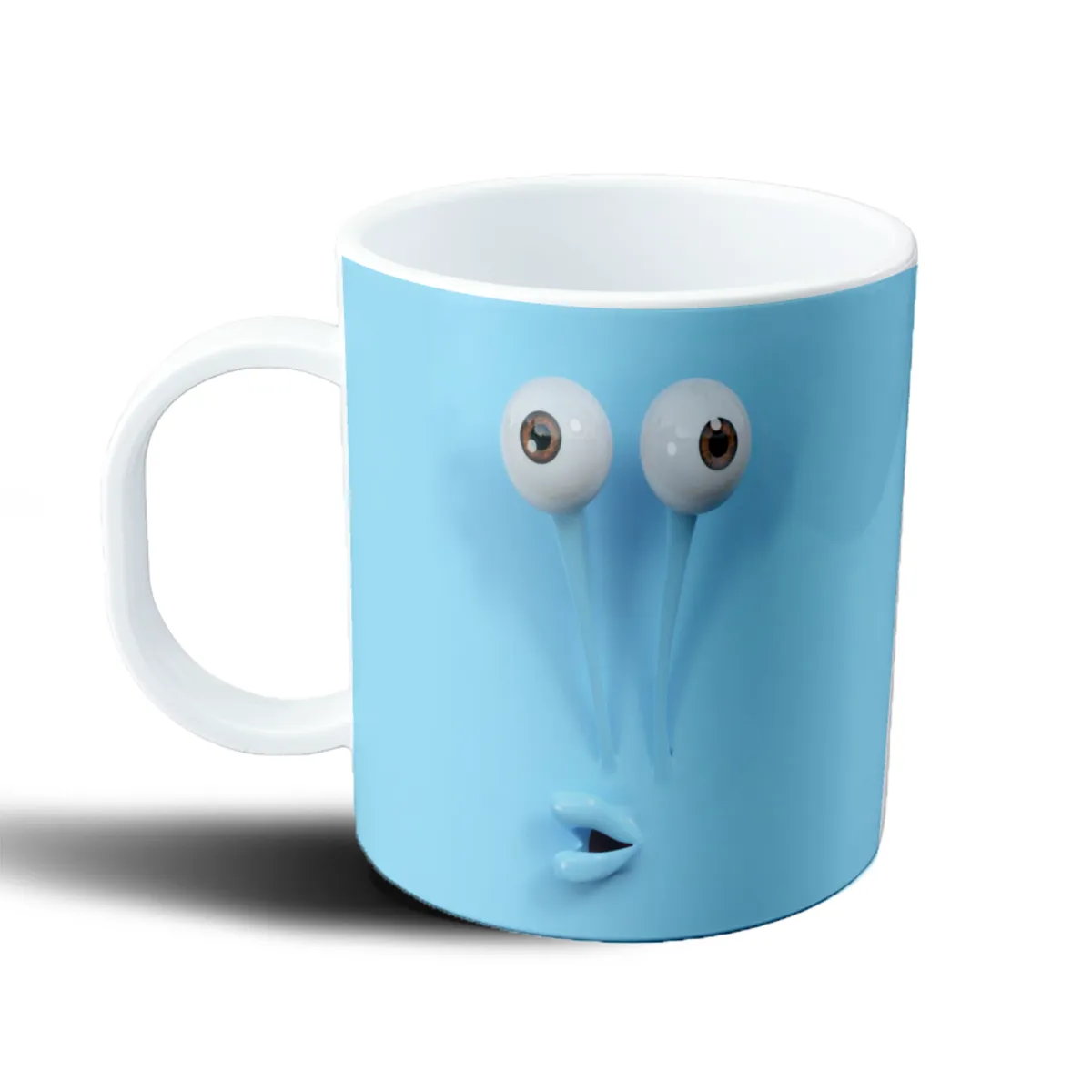 Taza de Plástico Bob Esponja Cara Azul Ojos Saltones - vista 2