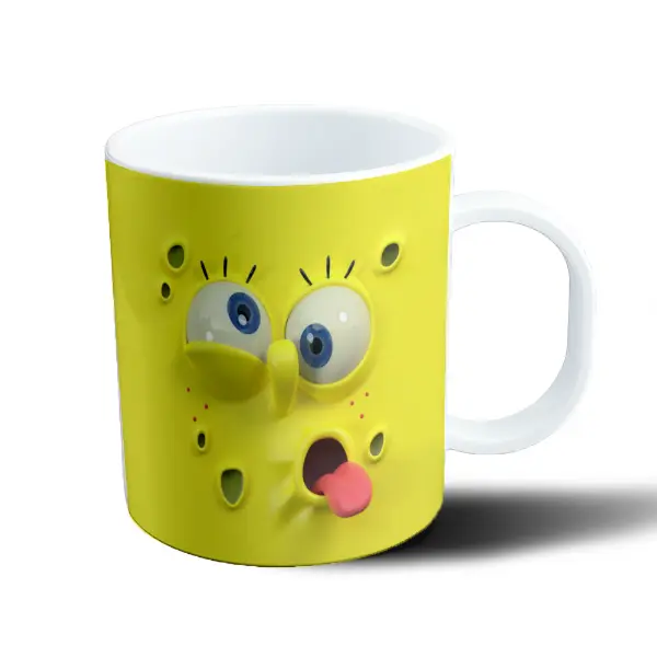 Taza de Plástico Bob Esponja Cara Loca