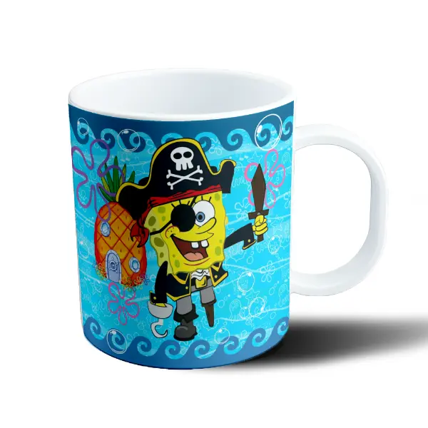 Taza de Plástico Bob Esponja Pirata