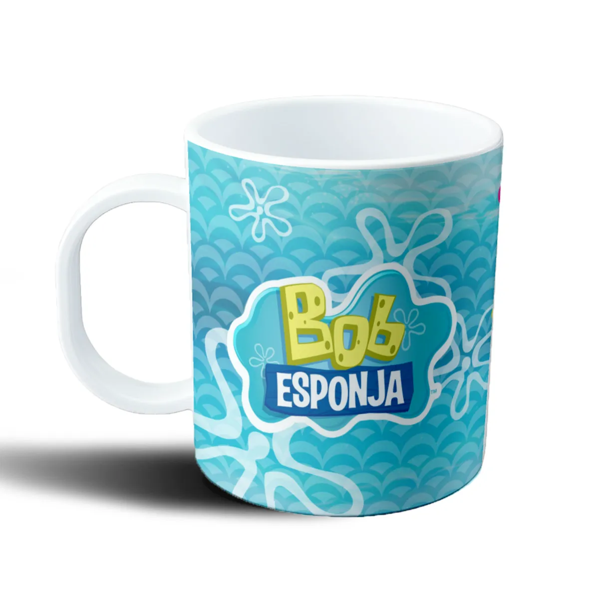 Taza de Plástico Bob Esponja Meme Hamburguesa Pensando - vista 2