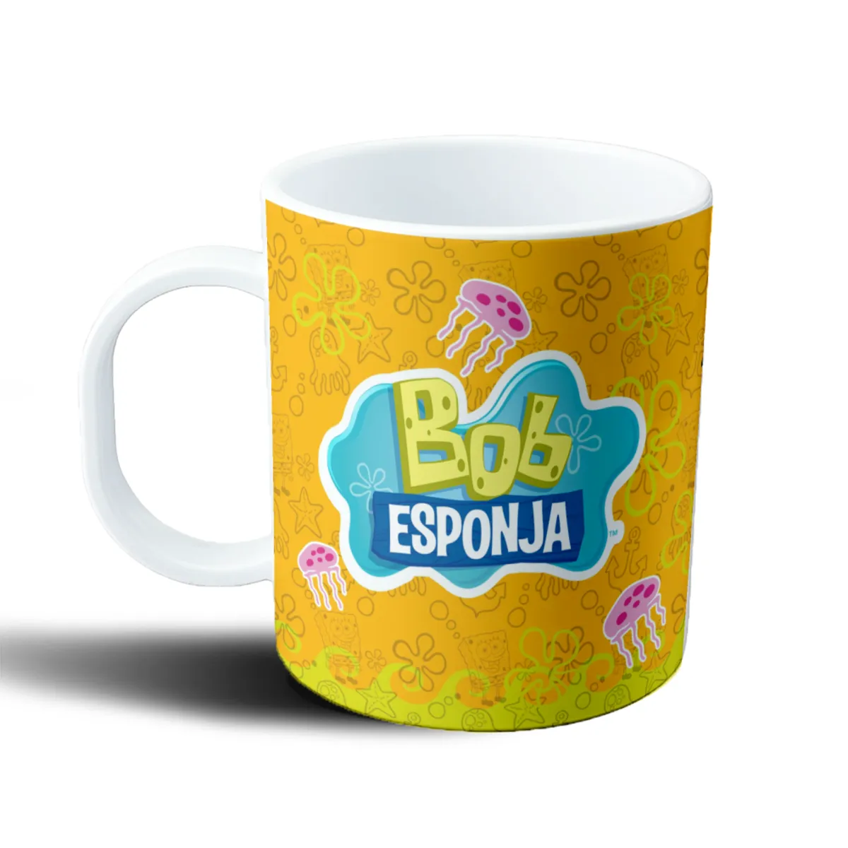 Taza de Plástico Bob Esponja y Patricio Estrella Jugando - vista 2