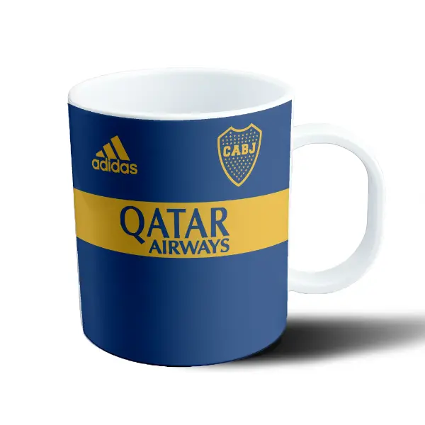 Taza de Plástico Boca Juniors Camiseta Qatar Airways