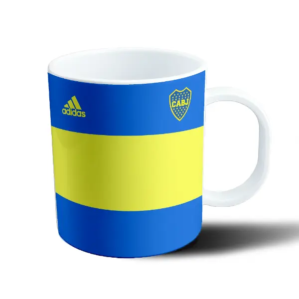 Taza de Plástico Boca Juniors Franjas Azul y Amarilla
