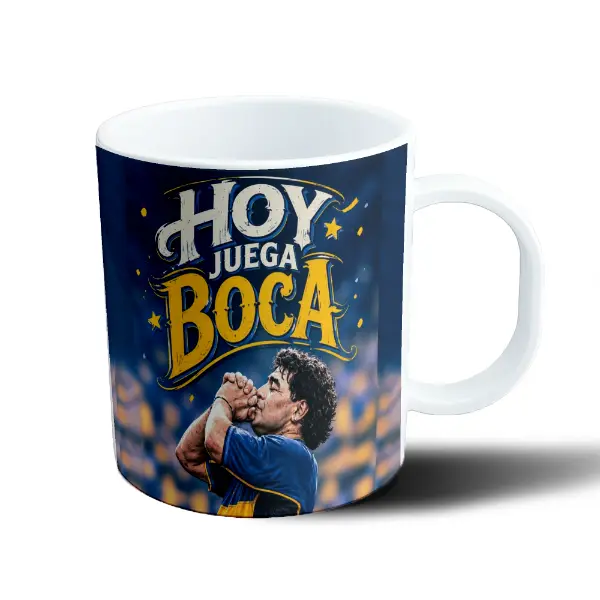 Taza de Plástico Boca Juniors Hoy Juega Boca Maradona