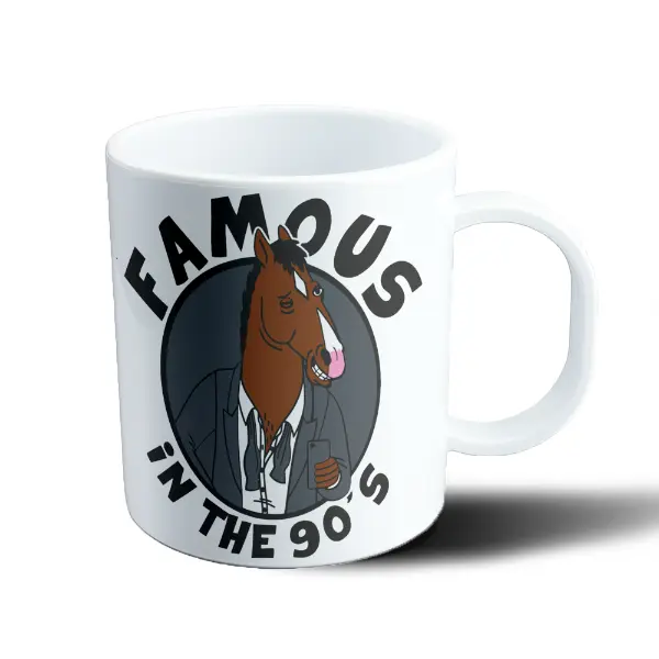 Taza de Plástico Bojack Horseman Famous in the 90s
