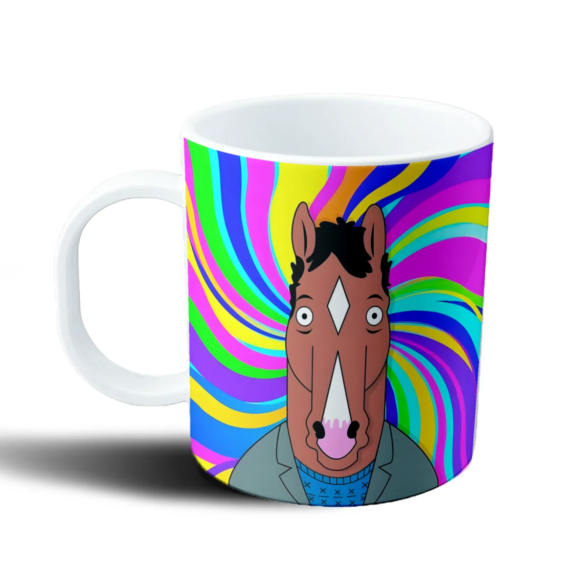 Taza de Plástico Bojack Horseman Caballo Psicodélico - vista 2