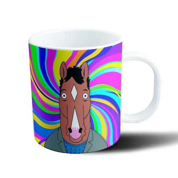 Taza de Plástico Bojack Horseman Caballo Psicodélico