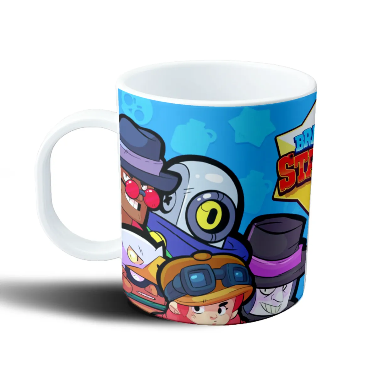 Taza de Plástico Brawl Stars Logo y Personajes - vista 2