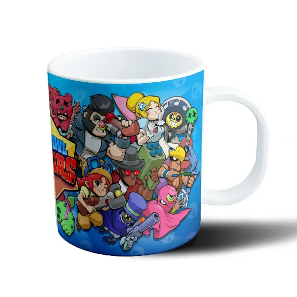 Taza de Plástico Brawl Stars Personajes Equipo
