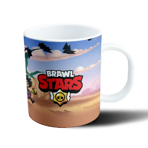 Taza de Plástico Brawl Stars Shelly Colt Bo El Primo