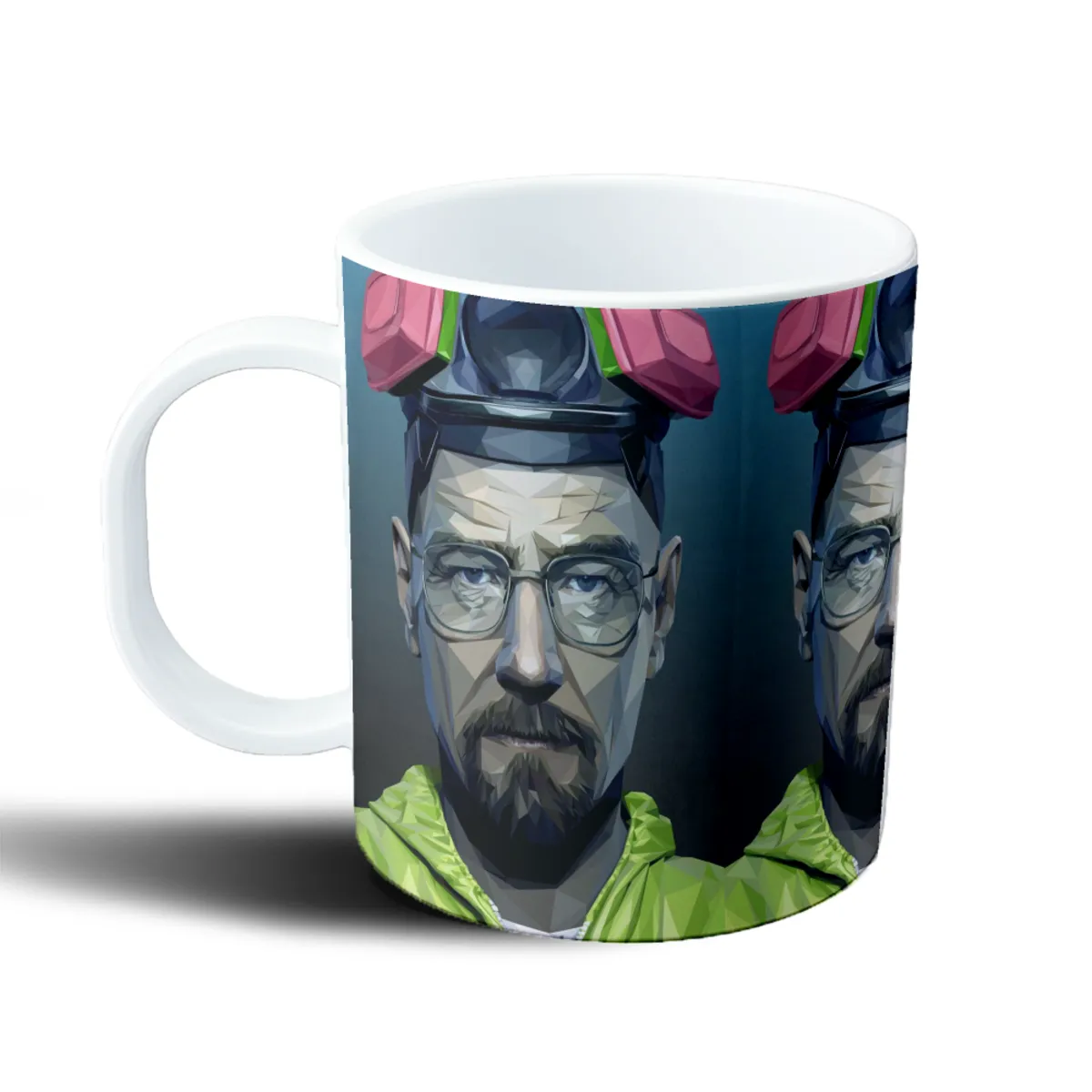 Taza de Plástico Breaking Bad Walter White Estilo Poligonal - vista 2