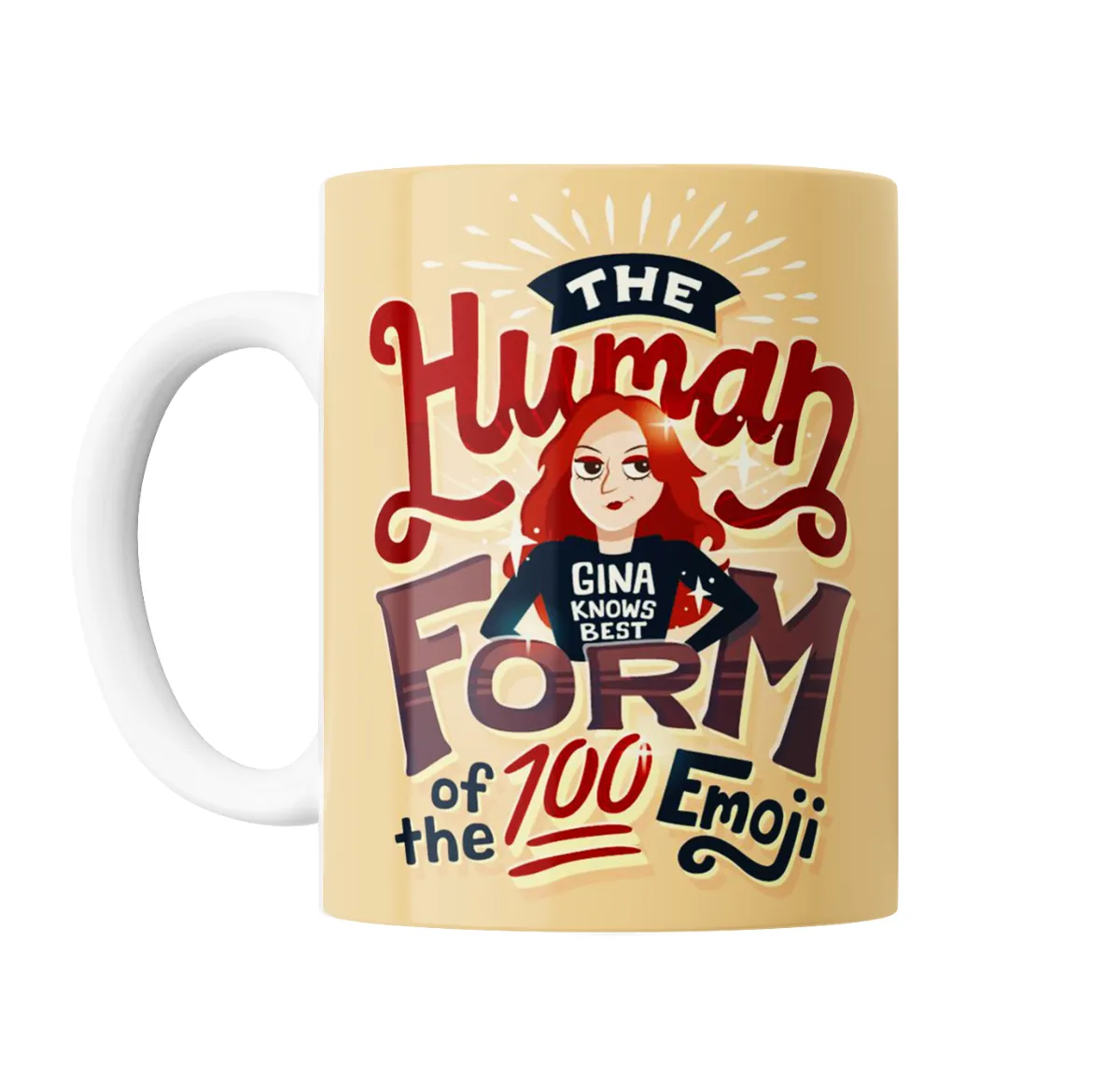 Taza de Cerámica Brooklyn 99 Gina Linetti The Human Form of the 100 Emoji - vista 2