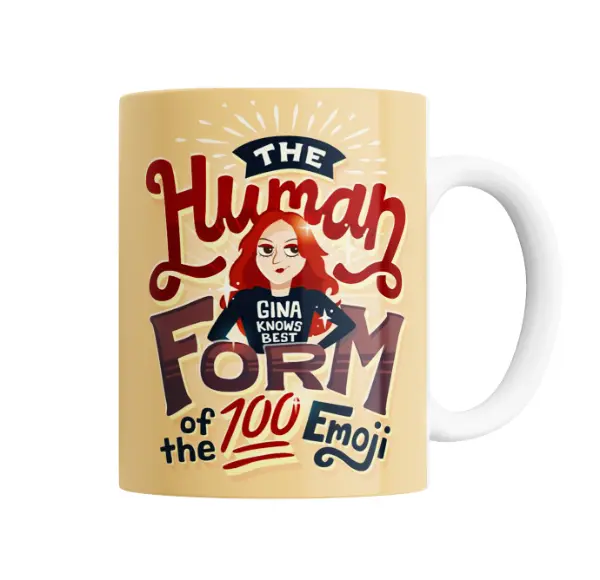 Taza de Cerámica Brooklyn 99 Gina Linetti The Human Form of the 100 Emoji