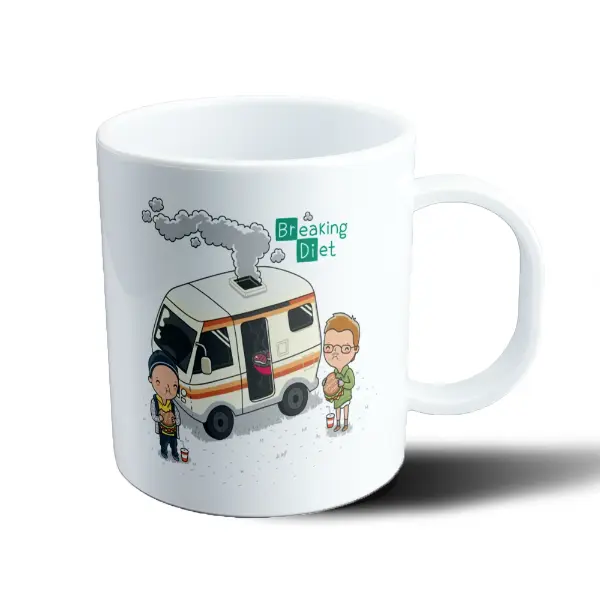 Taza de Plástico Breaking Bad Breaking Diet Walter y Jesse
