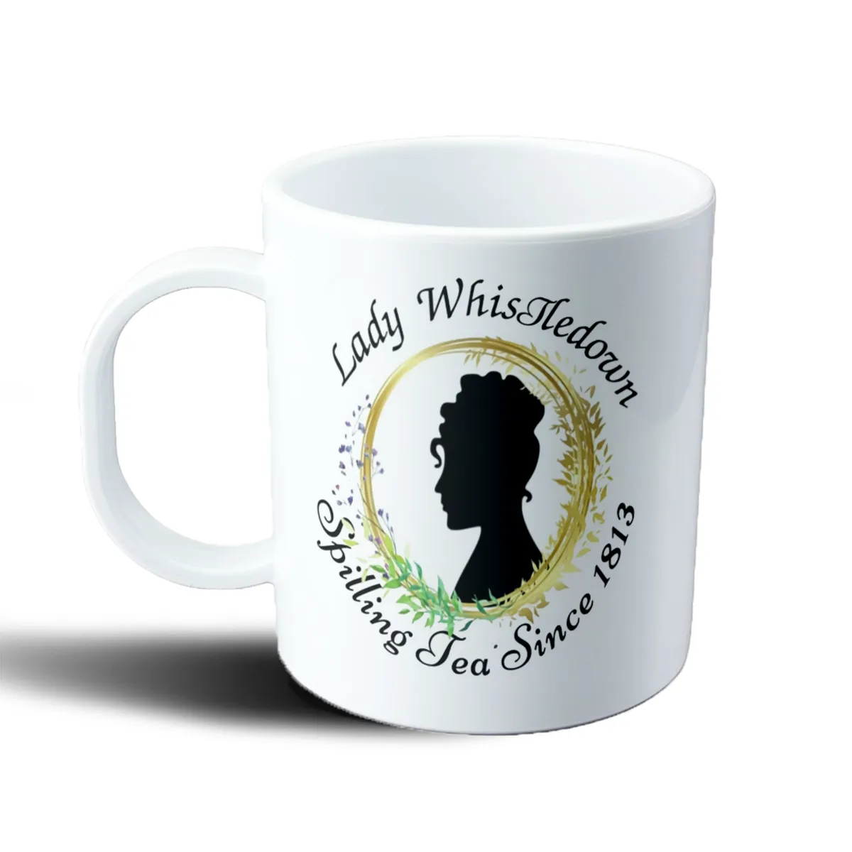 Taza de Plástico Bridgerton Lady Whistledown Spilling Tea - vista 2