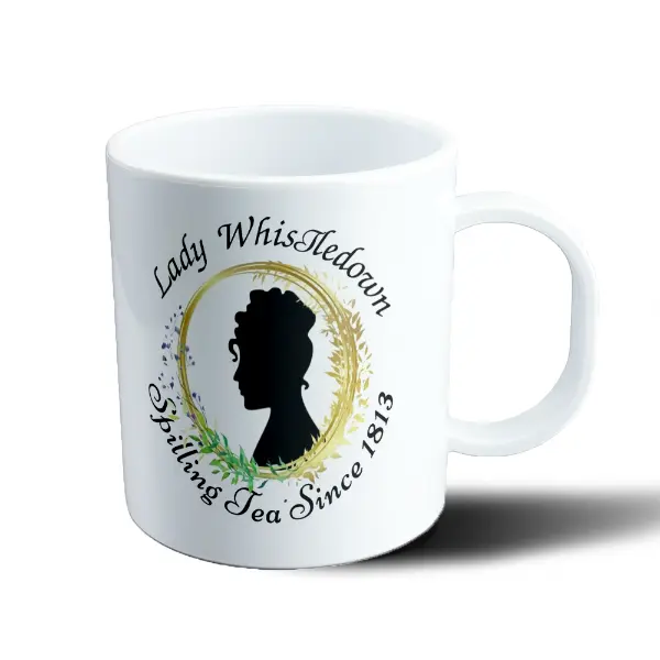 Taza de Plástico Bridgerton Lady Whistledown Spilling Tea