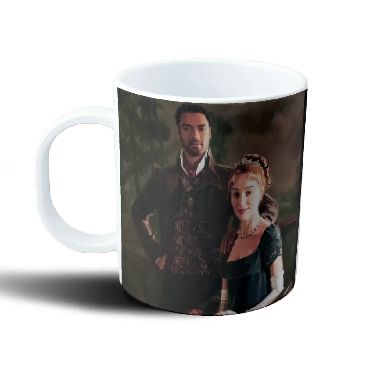 Taza de Plástico Bridgerton Pareja Retrato de Época - vista 2