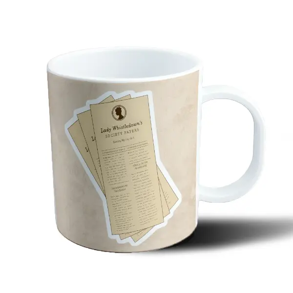 Taza de Plástico Bridgerton Lady Whistledown Society Papers