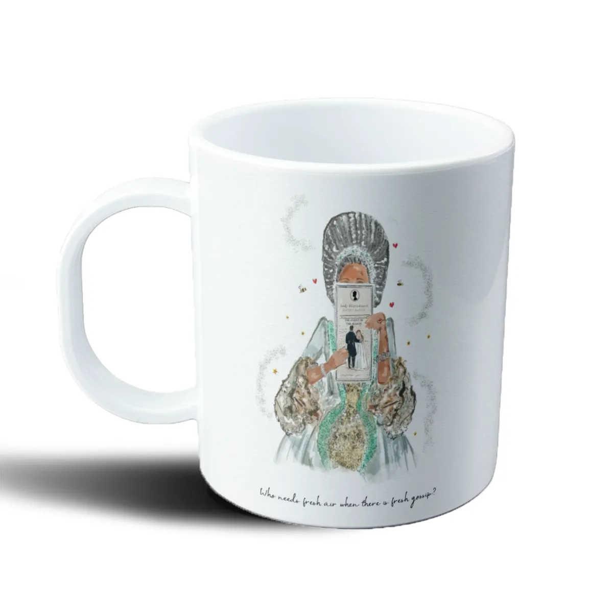 Taza de Plástico Bridgerton Lady Whistledown Chismes Frescos - vista 2