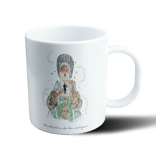 Taza de Plástico Bridgerton Lady Whistledown Chismes Frescos