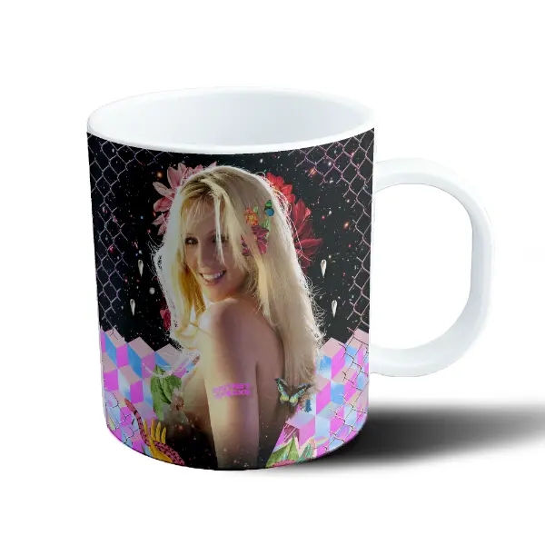 Taza de Plástico Britney Spears Speaks Flores y Mariposas