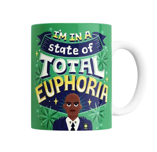 Taza de Cerámica Brooklyn 99 Capitán Holt I'm in a State of Total Euphoria