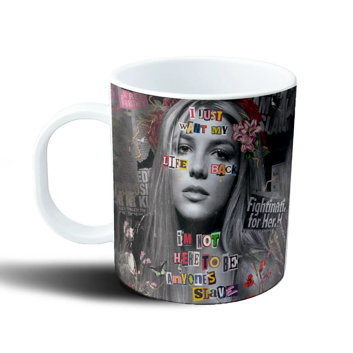 Taza de Plástico Britney Spears I Just Want My Life Back Collage - vista 2