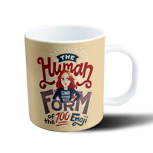 Taza de Plástico Brooklyn 99 Gina Linetti The Human Form of the 100 Emoji