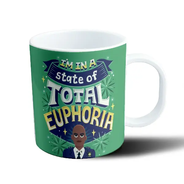 Taza de Plástico Brooklyn 99 Capitán Holt I'm in a State of Total Euphoria