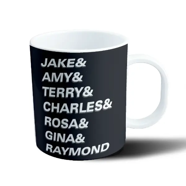 Taza de Plástico Brooklyn 99 Nombres de Personajes